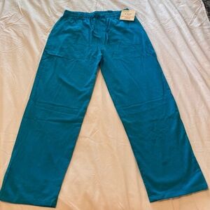 NWT B'Gauze Women's Turquoise Casual Pants Size 1 (S/M) Drawstring Pockets